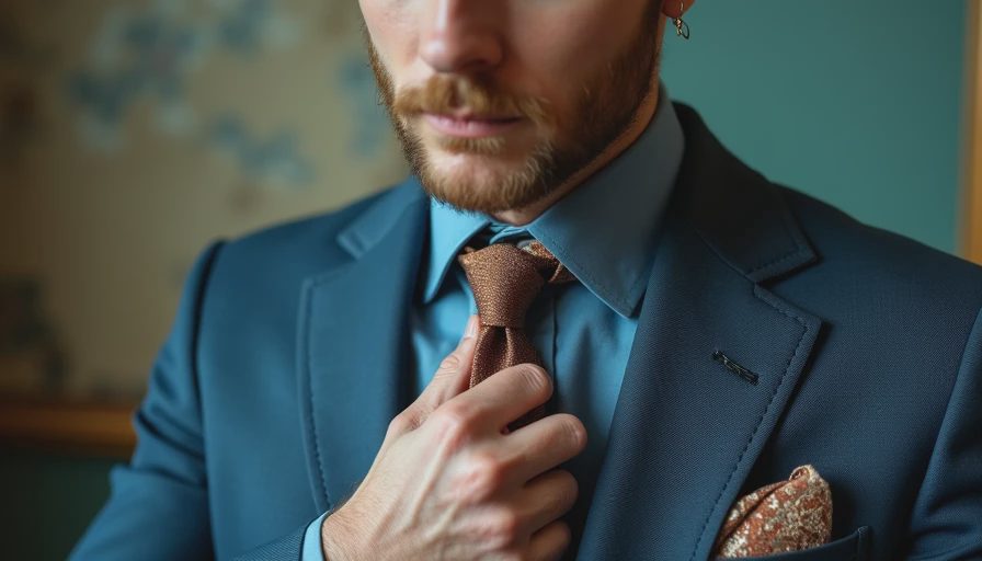 Visual context for vintage style mens suits