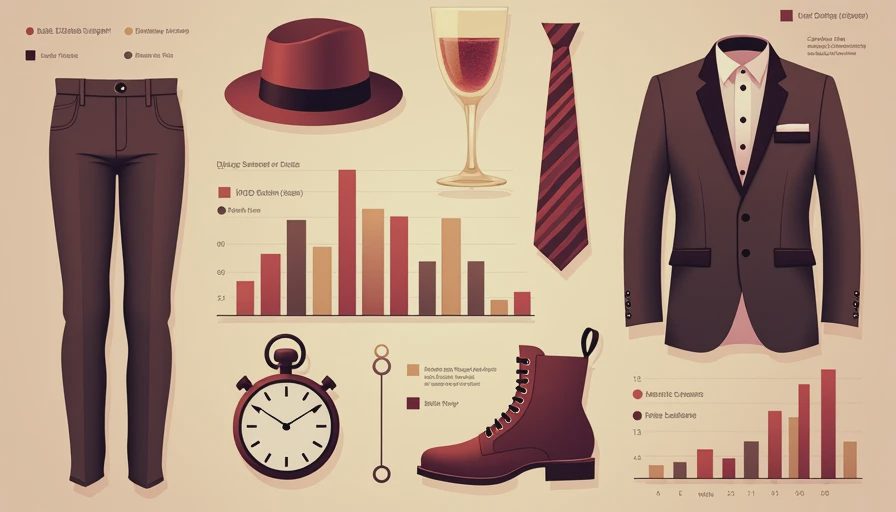 Illustration for 1940s style mens
