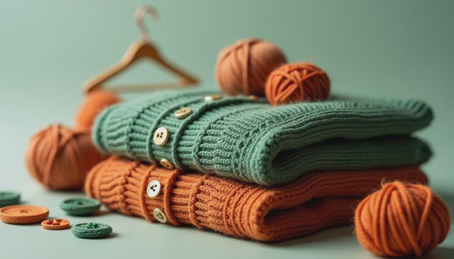Visual context for retro cardigan mens