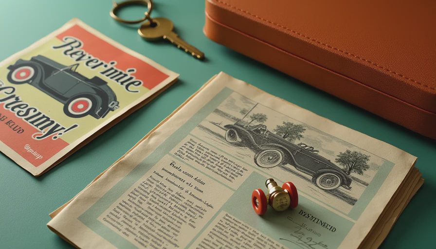 Visual context for car advertisements 1920s