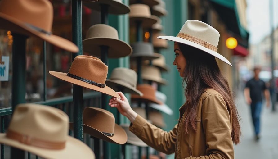 Illustration for types of hats fashion