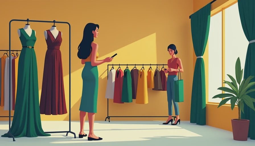 Illustration for all that jazz velvet dress